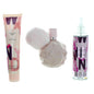 ARIANA GRANDE SWEET LIKE CANDY 3 PCS SET: 3.4 EAU DE PARFUM SPRAY + 4 OZ BODY MIST + 3.4 BODY SOUFFLE