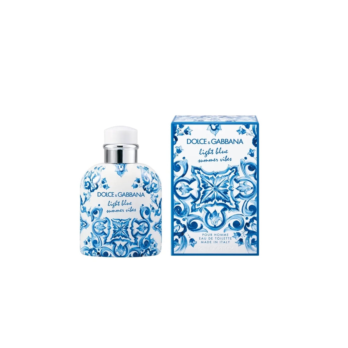 DOLCE & GABBANA LIGHT BLUE SUMMER VIBES 4.2 EAU DE TOILETTE SPRAY FOR MEN