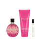 JIMMY CHOO ROSE PASSION 3 PCS SET FOR WOMEN: 3.3 EAU DE PARFUM SPRAY + 0.25 EAU DE PARFUM SPRAY + 3.3 BODY LOTION