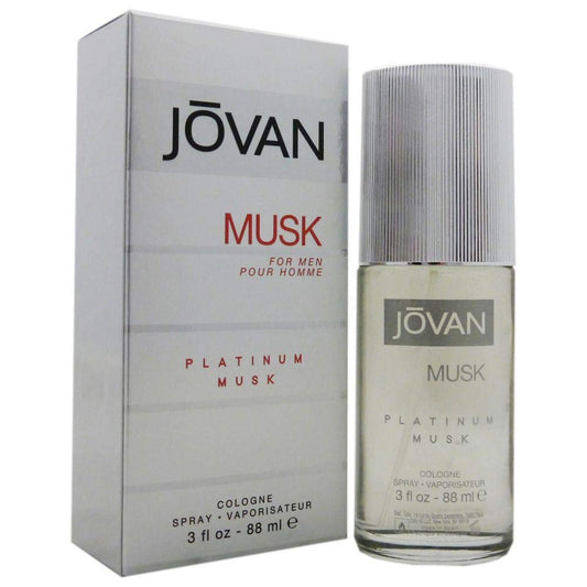 JOVAN PLATINUM MUSK 3 OZ COLOGNE SPRAY FOR MEN