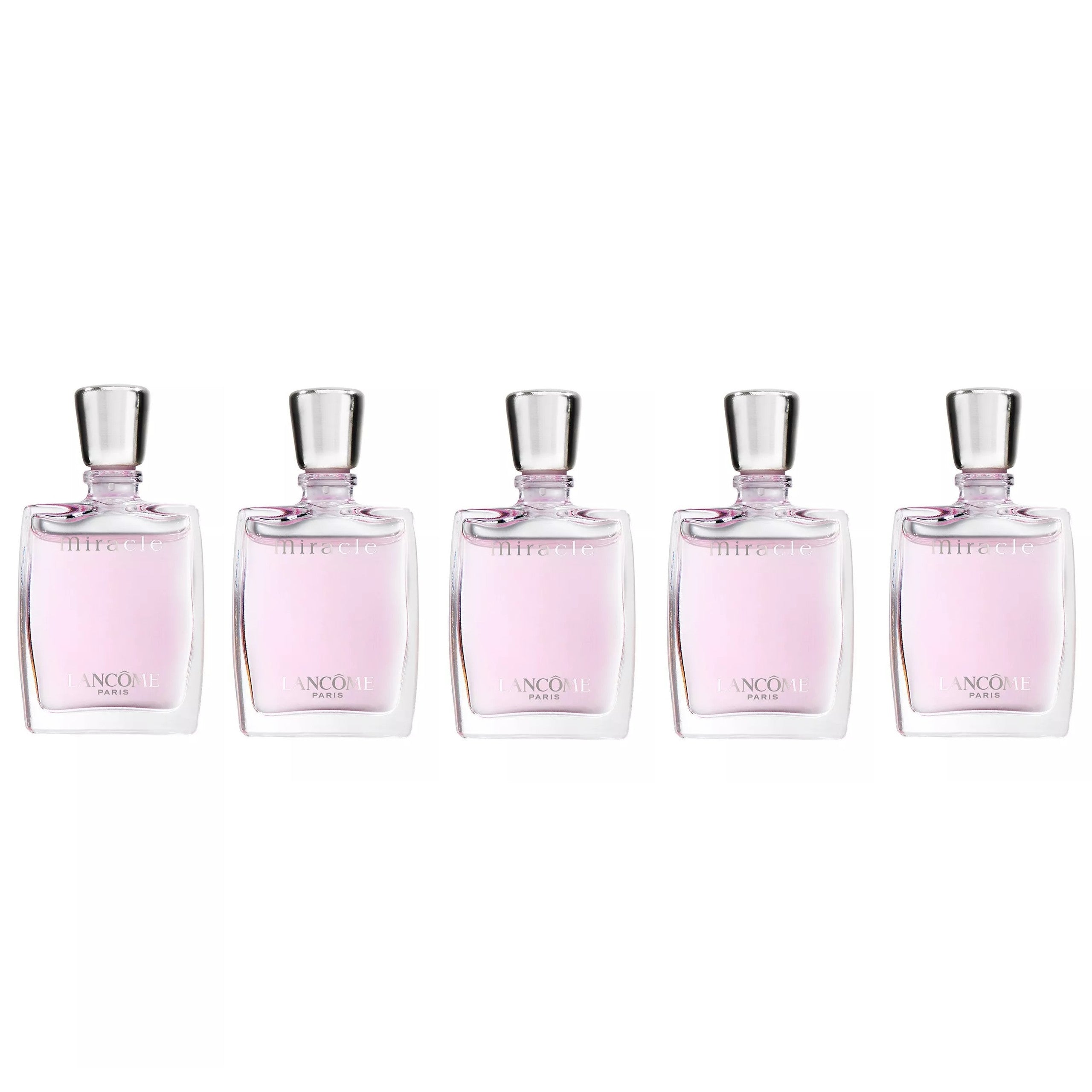 LANCOME MIRACLE 5 PCS MINI SET FOR WOMEN: MIRACLE 5 X 0.16 OZ EAU DE PARFUM SPLASH