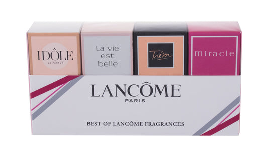 LANCOME 4 PCS SET SET INDIVIDUALLY BOXED: IDOLE 0.16 EAU DE PARFUM + LA VIE EST BELLE 0.135 EAU DE PARFUM + TRESOR 0.25 EAU DE PARFUM + MIRACLE 0.16 EAU DE PARFUM