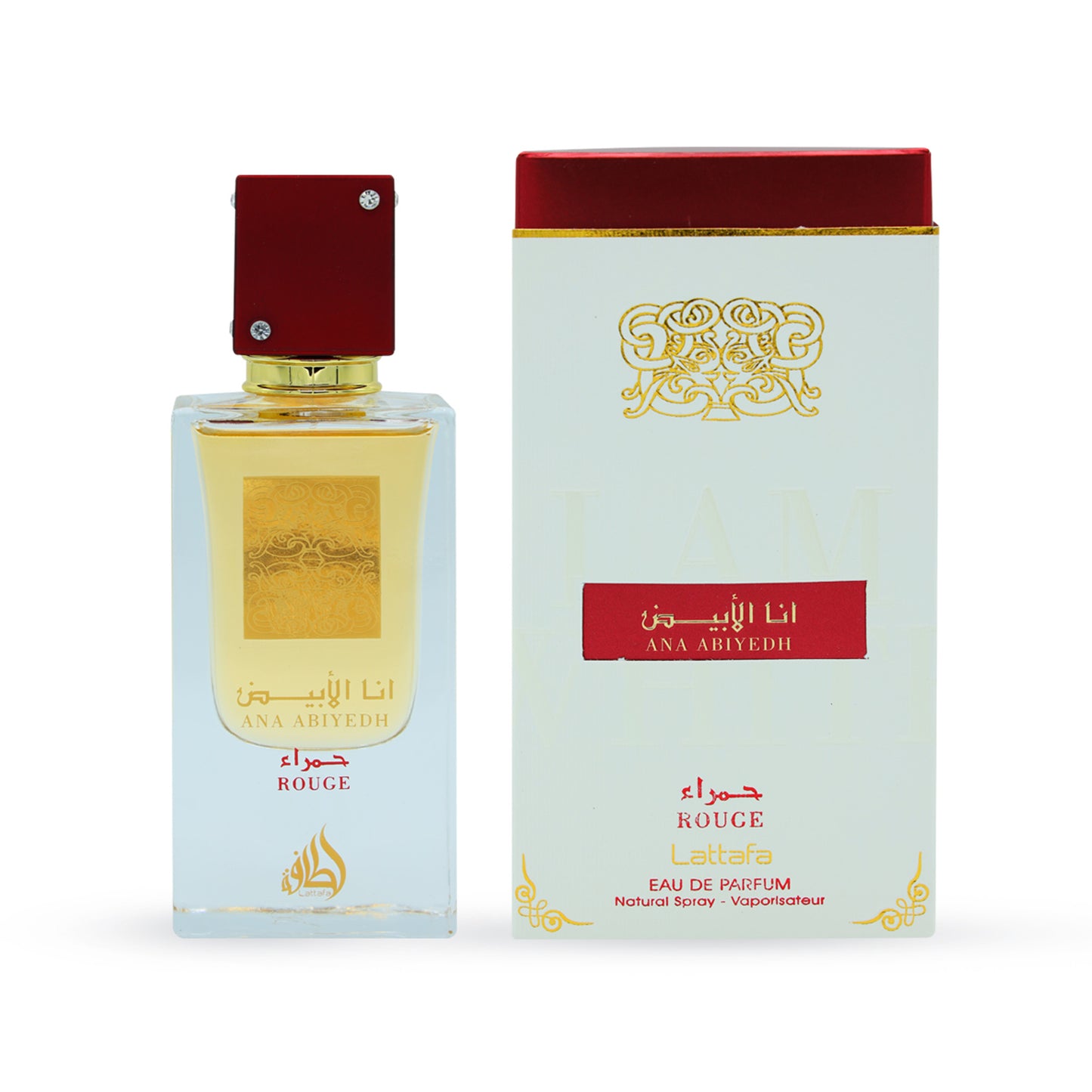 LATTAFA ANA ABIYEDH ROUGE 2.04 EAU DE PARFUM SPRAY