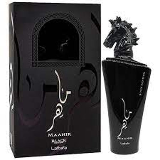 LATTAFA MAAHIR BLACK 3.4 EAU DE PARFUM SPRAY