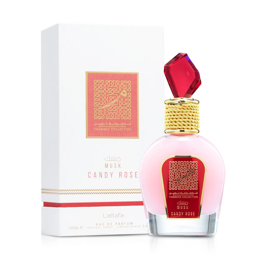 LATTAFA CANDY ROSE THAMEEN COLLECTION 3.4 EAU DE PARFUM SPRAY