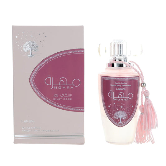 LATTAFA MOHRA SILKY ROSE 3.4 EAU DE PARFUM SPRAY FOR WOMEN