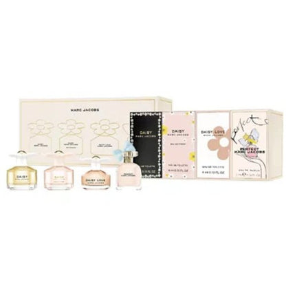 MARC JACOBS 4 PCS SET FOR WOMEN: PERFECT 0.16 EAU DE PARFUM + DAISY LOVE 0.13 EAU DE TOILETTE + DAISY EAU SO FRESH 0.13 EAU DE TOILETTE + DAISY 0.13 EAU DE TOILETTE (INDIVIDUALLY BOXED)..