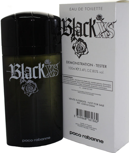 PACO RABANNE BLACK XS TESTER 3.4 EAU DE TOILETTE SPRAY FOR MEN (OLD PACKING)