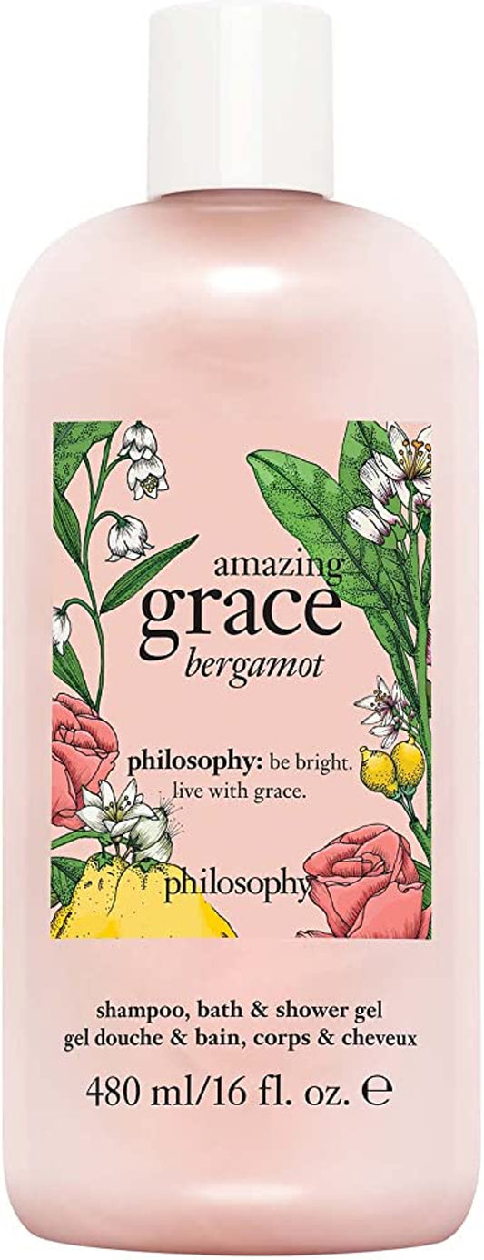 PHILOSOPHY AMAZING GRACE BERGAMOT 16 OUNCES SHAMPOO, BATH & SHOWER GEL