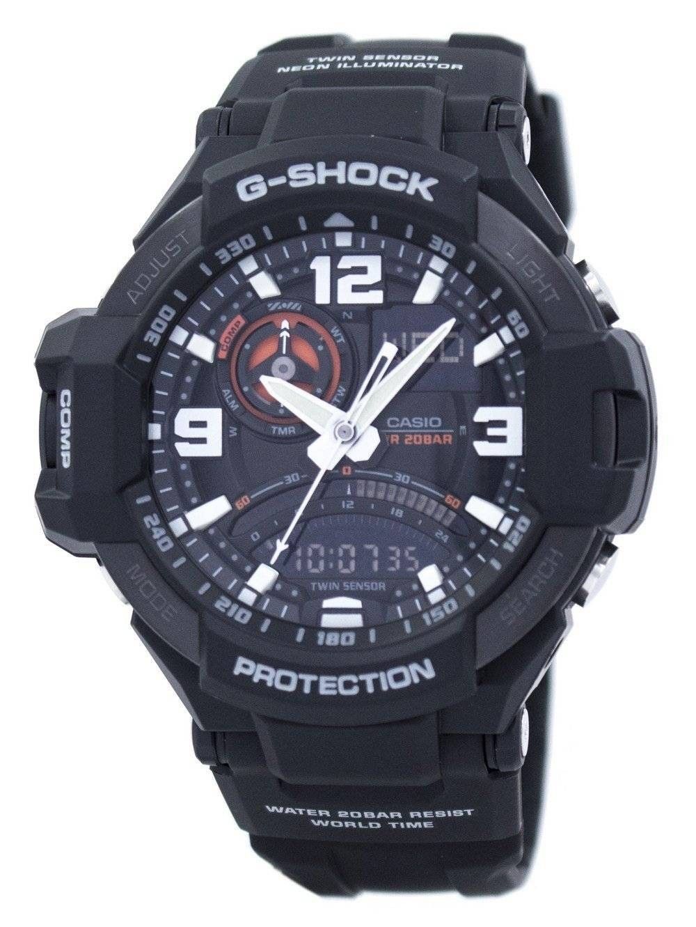 Casio G-Shock G-STEEL Analog-Digital World Time GST-S110-1A GSTS110-1A Men's Watch