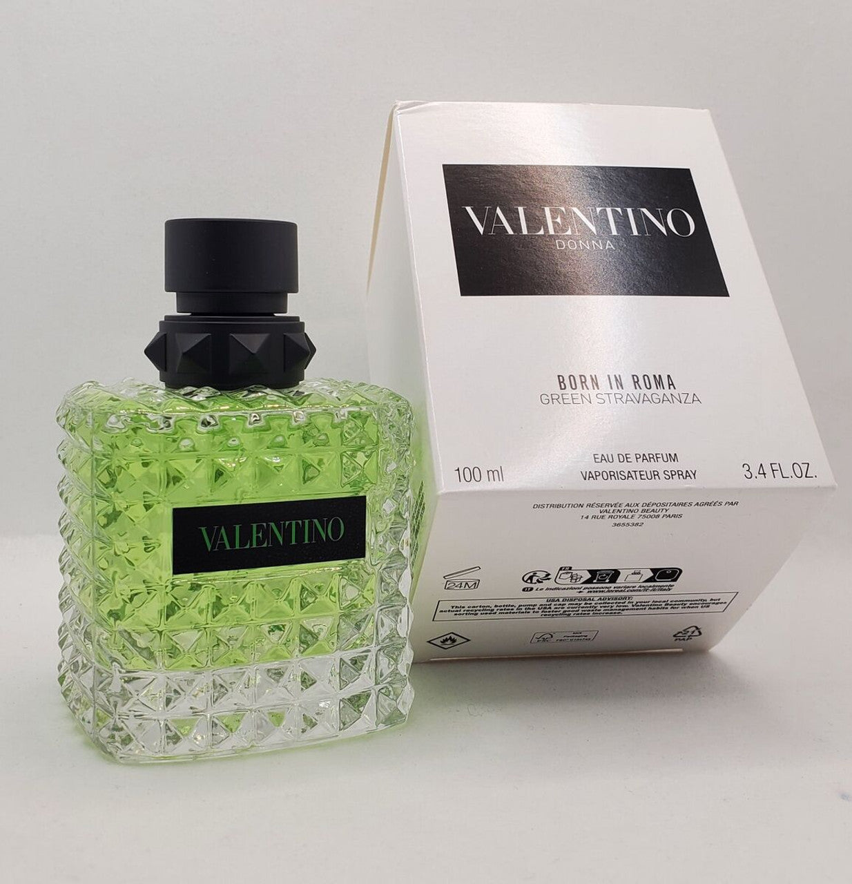 VALENTINO DONNA BORN IN ROMA GREEN STRAVAGANZA TESTER 3.4 EAU DE PARFUM SPRAY FOR WOMEN