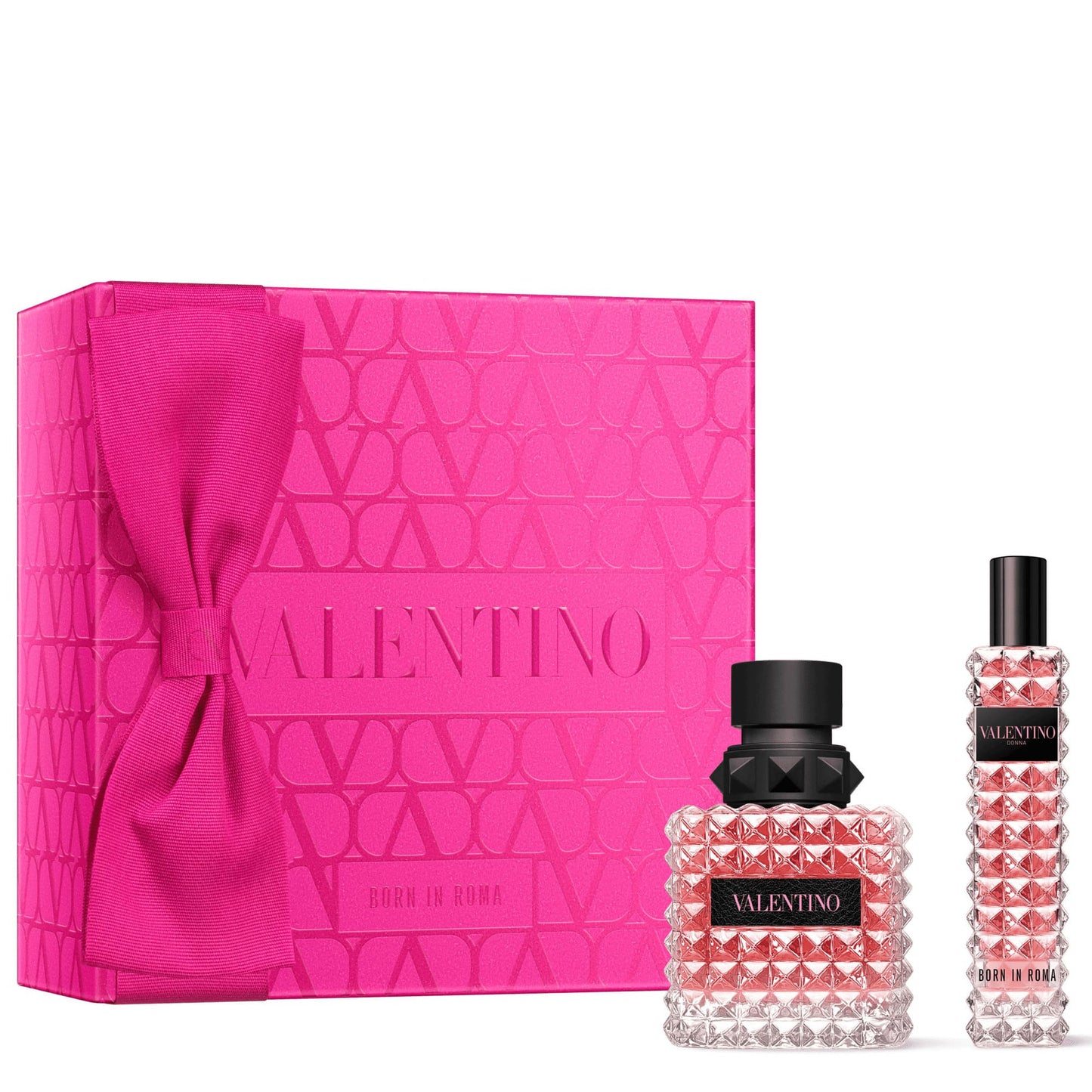 VALENTINO DONNA BORN IN ROMA 2 PCS SET FOR WOMEN: 1.7 EAU DE PARFUM SPRAY + 0.5 EAU DE PARFUM SPRAY