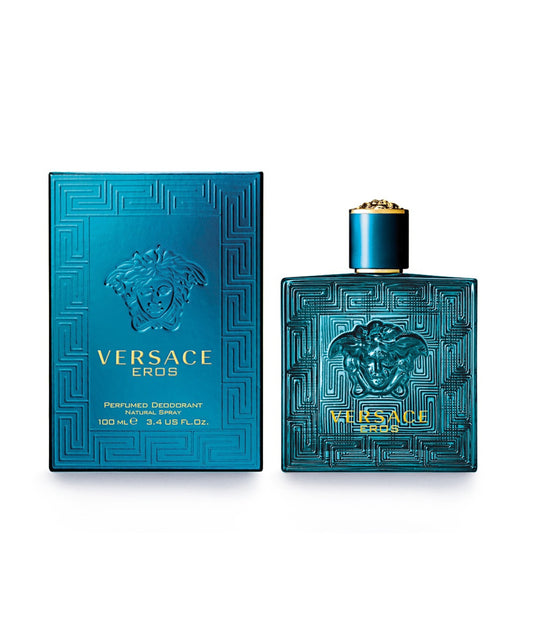 VERSACE EROS 3.4 PERFUMED DEODORANT SPRAY (GLASS BOTTLE)